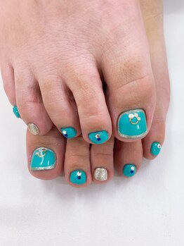 ダブルネイル(Double Nail)/【ほり】ジャスミンカラーネイル