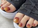 秋の味覚フットネイル