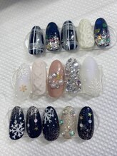 ピンクダイヤモンド(Pink Diamond)/Winter Nails Design