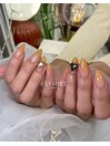 グラデーション＋パーツ代