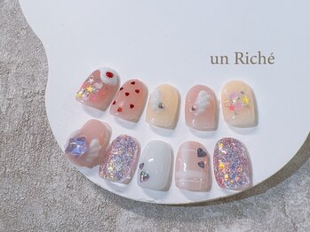 アンリッシュ 池袋東口店(un Riche)の写真/定額制で分かりやすい価格設定★トレンドネイルも多数あり◎スピーディ施術×プチプラで、毎月通いやすい♪