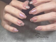 サリナスネイル 西院店(SARINASNAIL)/ストーンとオーロラの組み合わせ