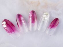 ネイルプラザ 河原町OPA店(NAIL PLAZA)/ホイル×ニュアンスネイル