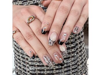 ロミー(Rommy)/秋のツイードネイル