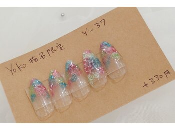 はあとねいる 福岡西新店/ステンドグラスネイル☆Y-37