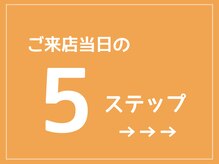 レアム/ご来店時の流れをご紹介☆
