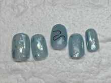 ネイルメゾン 天神店(NAIL MAISON)/ホイルブルーワイヤー￥7000