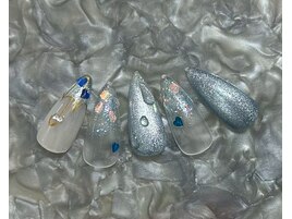 サンプルデザイン/梅雨ネイル