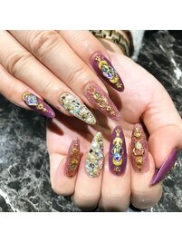 【スカルプ】贅沢ネイル