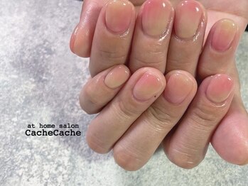 カシュカシュ(Cache Cache)/桃ネイル