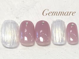 オーロラバカラ風ネイル