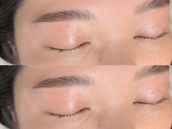 ディー ネイル アイラッシュ ヒサヤ(DEE nail×eyelash hisaya)の写真/大人女性からも支持多数のアイブロウメニュー。【ハリウッドブロウリフト(眉毛パーマ+WAX+メイク込)¥5480】