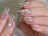 【Hand★初回ソフトジェルオフ無料】ジェル長さ出しクリアフレンチ13800円