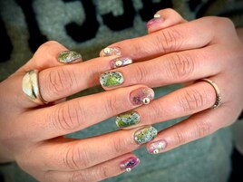 カラフル韓国個性派ネイル☆