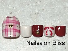 ネイルサロンブリス(nail salon Bliss)/定額FOOTシンプルアート￥5720
