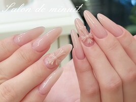 ピンククロムネイルハーツ十字架
