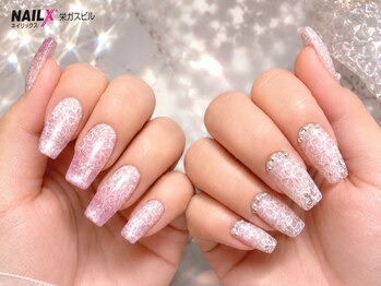 ネイリックス 栄ガスビル(NAILX)の写真/【口コミ高評価】500色以上×1500種類以上♪持ち込み.ニュアンス.手描き.韓国ワンホンまで理想のネイルに★