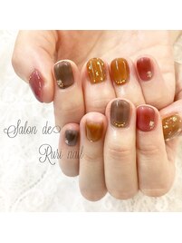 ◎秋色ネイル＊ショート