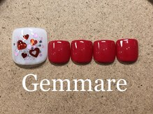 ジェンマーレ たまプラーザ店(Gemmare)/ラブリーハートフットネイル