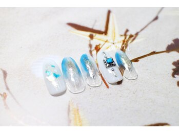 ビューティーアンドライフ オリビア(Beauty&Life Olivia)/夏ネイルターコイズニュアンス