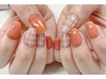 ミナミネイル(MINAMI NAIL)/ワンカラー×チェック