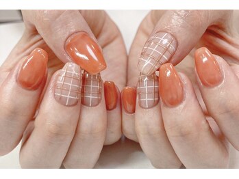 ミナミネイル(MINAMI NAIL)/ワンカラー×チェック
