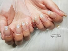 シュガーネイル(sugar nail)/シアーカラー×ぷっくり