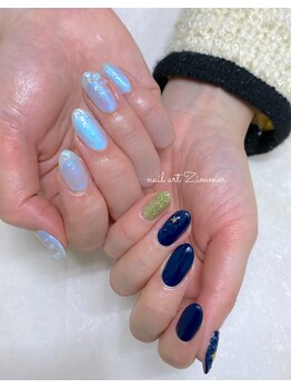 ネイルアート ジマー/ちぐはぐ60minart ¥7980