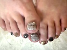 アミュリー ネイル アトリエ(Amury nail atelier)/ツイード チェック ミラー 大人