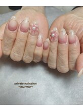 プライベート ネイルサロン マーマ(murmur)/ぷっくりフラワーネイル