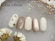 キャンアイドレッシー 武蔵小金井/ニットネイル　冬ネイル