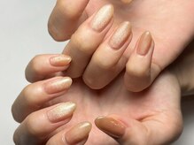 リーフ 海田店(LEAF)/オレンジマグネットネイル