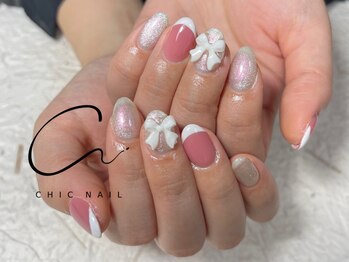 シック(CHIC)の写真/高技術なのにプチプチ★シンプル定額デザイン【マグネット/フィルイン/持ち込み】