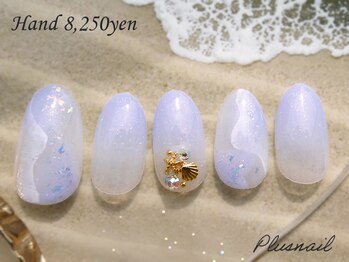 プラスネイル 北千住東口店(PLUS NAIL)/(3526)夏のニュアンスネイル☆彡