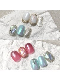 ミラーネイル☆フィルイン☆オフ