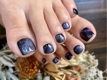 サロンドフォーエイチ(salon de 4H)/星空みたいなマグネットネイル！