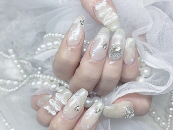 ミナミネイル(MINAMI NAIL)/リボンネイル　9500円