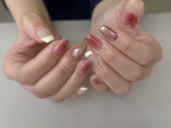 プチナノ(petitnano)/【rina】ニュアンスネイル