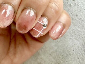 カナ(kana愛)/秋カラーチェックネイル♪