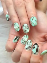 クローバーネイル(clover nail)/バレンタインネイル