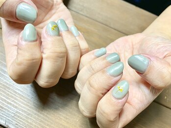 秋色くすみカラー