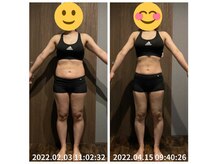 美容整体院元 光の森店/ダイエット3ヵ月　before＆after