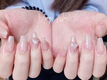 ウサギネイル 新大久保店(usagi nail)/マグネットフレンチ秋可愛い