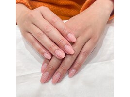 ベージュピンクグレージュ自爪風