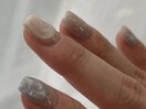 寒色ネイル ニュアンスネイル