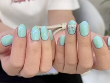 バタフライ 津田沼店(Butterfly)/ワンカラーベースミラーネイル