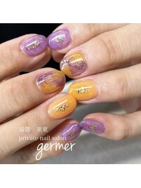 ハロウィンカラーを使って★