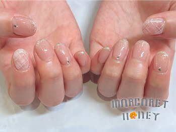 マーガレットハニー 本八幡/シースルーチェックネイル