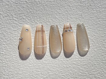 ランド ネイル 博多(LAND)/冬ネイル／チェックネイル