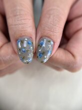 リジョイスネイル(REJOICE)/ayuri お花　手描き